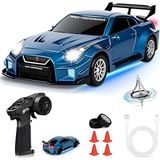 Brother Toys 1:43 Profesyonel Pistler Için Tasarlanmış Yarış ve Drift Arabası 15 Km/h Uzaktan Kumandalı Araba - Mavi
