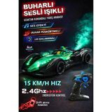 Brother Toys 15 Km/h Hız Duman Çıkaran Full Fonksiyon Şarjlı Formula 1 Uzaktan Kumandalı Oyuncak Araba 30 Cm. - Turkuaz
