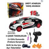 Brother Toys 15 Km/h Hız Yarış Arabası Şarjlı 2.4 Ghz Uzaktan Kumandalı Drift Araba - Siyah - Beyaz