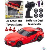 Brother Toys 25 Km/h Hız Yapan Toyota Supra Görünümlü Şarjlı 2.4 Ghz Uzaktan Kumandalı Drift Araba - Kırmızı