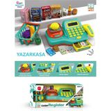 Brother Toys 29 Parçalı Terazili Sesli Işıklı Hesap Makineli Barkod Okuyuculu Yazar Market Kasa Yazarkasa Pos