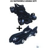 Brother Toys 2'li Batmobile Çekbırak Araba Seti Oyuncak Model Araba Batman 13 Cm.