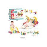 Brother Toys 2'si 1 Arada Piyano Ve Oyun Halısı Olabilen Eğitici Sesli Işıklı Çok Fonksiyonlu Bebek Yürüteci