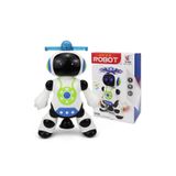 Brother Toys 3D Disko Işıklı Pervaneli Yerde Dönen Ve Müzikli Dans Eden Oyuncak Disco Robot Piller Hediye