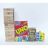 Brother Toys 54 Parça Denge Oyunu-108 Kartlı Uno -55 Kartlı Anlat Bakalım Kartları -Zeka Küpü 4'lü Set