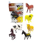 Brother Toys 6'lı Çiftlik Hayvanları Koyun İnek Köpek At Oyuncak