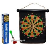 Brother Toys Büyük Boy Çift Taraflı Dart Seti 37CM Dart Hedef Tahtası 6 Oklu - Renkli