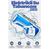 Brother Toys Büyük Boy Elektrikli Su TabancasıMavi - Beyaz Otomatik Atış ve Işıklı Özellik