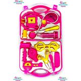 Brother Toys Çantalı Plastik Oyuncak Doktor Seti Pembe CE Belgeli Çocuklar İçin Eğitici