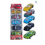 Brother Toys Cars Şimşek Mcqueen 5'li Metal Sürtmeli Araba Seti Sally Doc Hudson