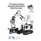 Brother Toys Dev Boy 40 Cm. Duman Çıkaran 12 Kanal 680 Derece Dönebilen Oyuncak Kepçe Metal Uzaktan Kumandalı Şarjlı Dozer