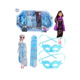 Brother Toys Dev Boy Parti Maske Elsa Ve Anna 2'li Set Ayakkabı Karlar Ülkesi Figür Oyuncak 30 Cm.