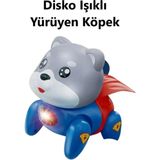 Brother Toys Disko Işıklı Yürüyen Köpek Oyuncak Ipli Müzikli Emekleme ve Yürümeye Yardımcı