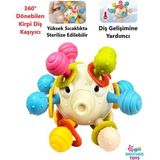 Brother Toys Dönen Kirpi Diş Kaşıyıcı Eğitici Oyuncak Bebek Aktivite Oyuncağı Kavrama Topu 10 Cm.