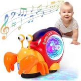 Brother Toys Işıklı ve Müzikli Emeklemeye Yardımcı Yengeç Turbo Benzeri Salyangoz - Turuncu