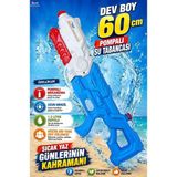 Brother Toys Jumbo Dev Boy Mavi-Beyaz Sızdırmaz Su Tabancası 60 cm 1,5 Litre Depolu Eğlenceli Oyun