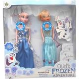 Brother Toys Karlar Ülkesi Frozen Müzikli Elsa ve Anna 2'li Set Şarkı Söyleyen Oyuncak Figür - Mavi