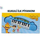 Brother Toys Kukuli İlk Elektronik Piyanom Mavi Oyuncak Piyano Kukuli Şarkılı Kutulu
