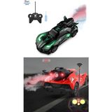 Brother Toys Neon Renkli Uzaktan Kumandalı Şarjlı Duman Atan Farları Yanabilen Oyuncak Araba 1:20 Boyut - Kırmızı - Siyah