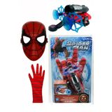 Brother Toys Örümcek Adam Ok Atan Vantuz Ağ Fırlatan Oyuncak Eldiven Maske Seti Spider Man