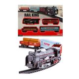 Brother Toys Oyuncak 14 Parça Farları Yanabilen 1 Metre Raylı Sesli Ve Işıklı Tren Seti Piller Hediye