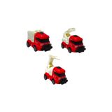 Brother Toys Oyuncak 3 Adet Çek Bırak İtfaiye Seti İtfaiye, Kurtarma Aracı Ve Basınçlı Su Fırlatma Aracı 9 Cm.