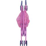 Brother Toys Oyuncak Puset Katlanabilir Bebek Arabası Pembe Baston Plastik Bebek Puseti Çilek Desenli
