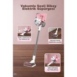 Brother Toys Pembe Mavi Renkli 3'ü 1 Arada Sesli Işıklı Elektrikli Oyuncak Süpürge Plastik Malzeme