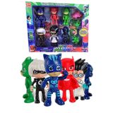 Brother Toys Pjmasks Pijamaskeliler Pj Kedi Çocuk Baykuş Kız Kertenkele Çocuk Gece Ninjası 10'lu Figür Seti
