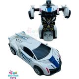 Brother Toys Robota Dönüşen Polis Arabası Lamborghini Oyuncak Transformers Bugatti Robot Araba