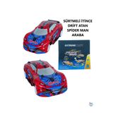 Brother Toys Sürtmeli Giderken Drift Atan Örümcek Adam Araba 16 Cm.