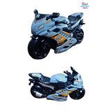 Brother Toys Sürtmeli Kaliteli Oyuncak Motorsiklet Yurtdışından Özel Üretim Gri Renk Polis Motor 14 Cm. 1 Adet