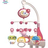 Brother Toys Tavana Yıldız Yansıtan Pilli Işıklı Müzikli Uzaktan Kumandalı Dönence Beşik Bebek 360° Dönebilir - Kırmızı