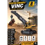 Brother Toys Uzaktan Kumandalı 8 Fonksiyon Şarjlı 640 Derece Dönebilen Vinç Oyuncak İş Makinesi 27 Cm.