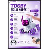 Brother Toys Uzaktan Kumandalı Bilek Kontrollü 8 Tekerli Akrobat Tooby Oyuncak Robot Köpek Araba 26 Cm. - Mor