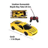 Brother Toys Uzaktan Kumandalı Büyük Boy 26 Cm Şarjlı Işıklı Taksi Araba