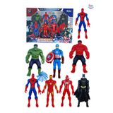 Brother Toys Yenilmezler 8'li Figür Oyuncak Örümcek Adam Hulk Kaptan Amerika Batman Demir Adam Venom