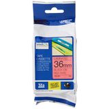 Brother TZ-461 - TZE-461 36 mm Kırmızı Üzeri Siyah Etiket