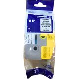 Brother Tze-M961 36Mmx8m Mat Gümüş Etikete Siyah Muadil Etiket (Laminasyon Şerit)