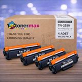 Brother Uyumlu Tonermax TN-2550 Muadil Toner 4'lü Paket / HL-L2461DN / MFC-L2806DW / MFC-L2861DW / MFC-L2886DW