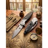 Browning Knivox Browning G10 Saplı Taktik Katlanır Bıçak – D2 Çelik Spear Point Namlu