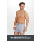 BRR Karışık Renk 6’lu Paket Pamuklu Poplin Boxer Şort - Renkli - Desenli - 2XL