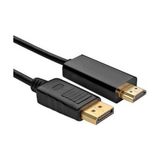 Brs Displayport To HDMI Çevirici Dönüştürücü Adaptör Kablosu 1.8 Metre - Siyah