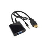 Brs HDMI To VGA Sesli Çevirici Dönüştürücü Kablo