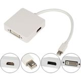 Brs Mini Displayport To HDMI + Dp + DVI Adaptörü