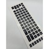 Brs Rusça İngilizce Notebook Klavye Sticker Etiketi Siyah PVC Malzeme ile Dayanıklı