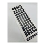 Brs Rusça Ingilizce Notebook Klavye Sticker Etiketi Siyah
