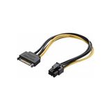 Brs Sata 15 Pin Erkek To 6 Pin VGA Power Kablo 6 Pin Ekran Kartı Güç Kablosu