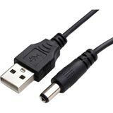 Brs USB Erkek To 5.5 x 2.1mm Dc Çevirici Kablo Mini Hoparlör Notebook Soğutucu Harici DVD USB Hub