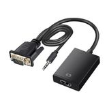 Brs VGA To Hdmı Çevirici VGA Audio - Hdmı Çevirici Kablo - Siyah